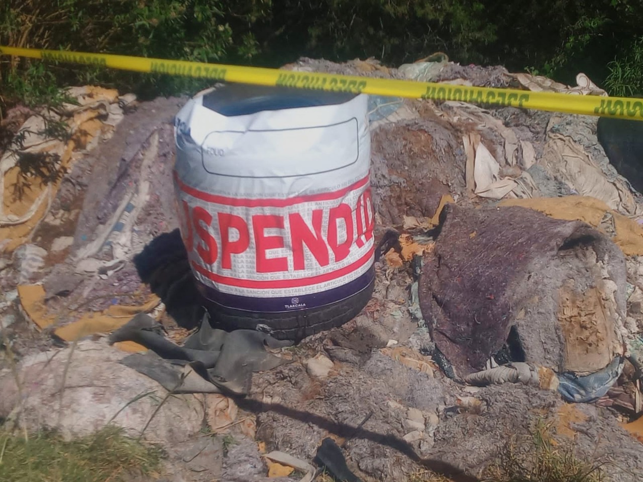 PROPAET clausura tiradero clandestino en Tzompantepec